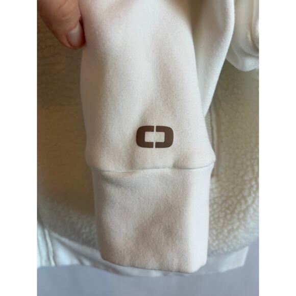 OGIO Ladies Luuma Sherpa Full-Zip Jacket Ivory Snow Color Size Large - Picture 5 of 12